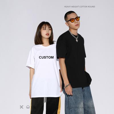 China Custom 100%cotton Breathable Drop Shoulder Design 220gsm Blank T-shirt Mens Oversize T-shirt With Logo for sale