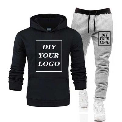 China Newest Comfortable Customized Breathable Breathable Logo Print Thick Sweatshirt Street Wear Sweatshirt Hoodies Pants Unisex Set for sale