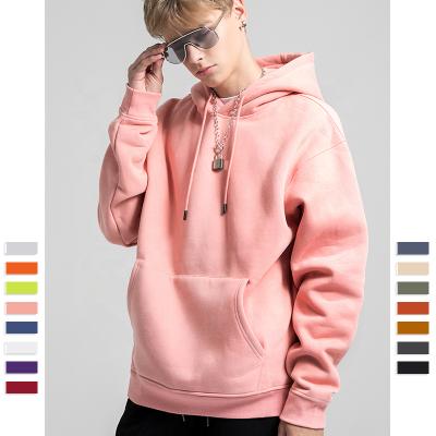 China High Quality Fashion Winter Color Pullover Custom Made Warm Viable Block Men's White Hoodies for sale