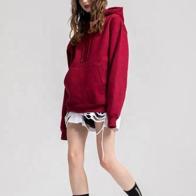 China Wholesale Custom Breathable Branded Logo Women Winter Causal Hoodie For Women Fleece Solid Color Hoodies Breathable Ladies Cotton for sale