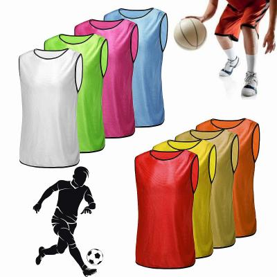 China Outdoor Uniform Team Jerseys Youth Sports Practice Soccer Crew Neck Aprons Adult Football Uniform Sports Invest Football Team Training Bibs for sale