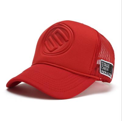 China Wholesale JOINT JOINT custom design adults size embroidery logo china manufacturer trucker hat with melton and plastic mesh for sale