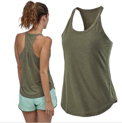 China Wholesale Fashion QUICK DRY High Quality Sport Wear Solid Color Women Sport Invest Fitness Gym Clothing Sports Tank Top for sale