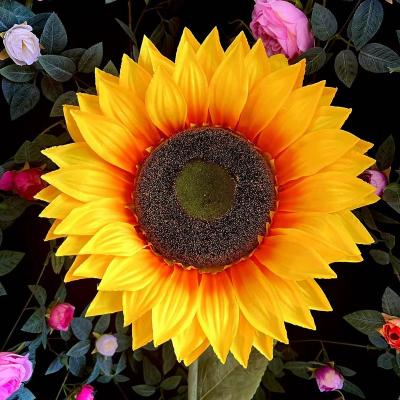 China Bedroom Indoor Outdoor Artificial Silk Floor Living Room Flower Sunflower Decoration High Branches Placed Inside and Outside Decorative Flowers for sale