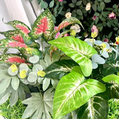 China Indoor Outdoor Hot Sale Office Decoration Artificial Plants Flowers Leaves Green Branches For Home Decoration Wedding Decorative for sale