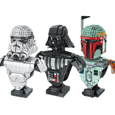 China Construction Toy New Product 21020-21022 Vader half body model star building block wars ABS Plastic Ornament Gift for sale