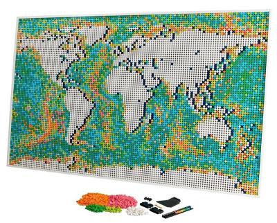 China Toy New 11695 PCS World Map Mosaic Building Block Bricks Model Toy Compatible 31203 Birthday Gifts 99007 61203 for sale