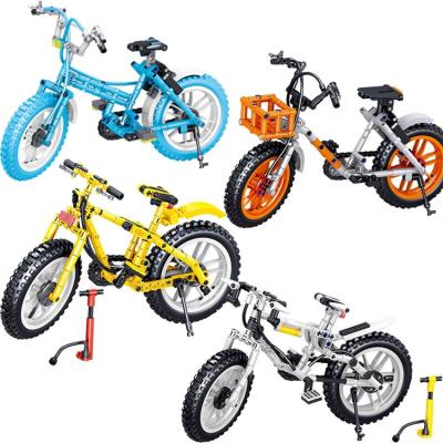 China New Style Hot Selling Diy Building Toy Bike Like The Small Bike Building Blocks For Kids Compatible Model for sale