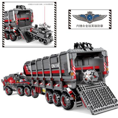 China Building Toy China Wholesale Sembo Factory 107009 Carrier Truck High Quality Building Blocks DIY Bricks BoxesToys for sale