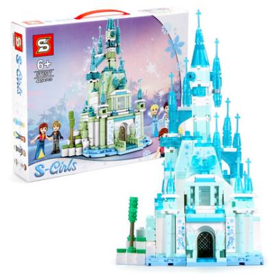 China Building Block Toy SY6577 S Brand Children's Puzzle Series Ice Castle Brick Assembly Gift Model Block for sale