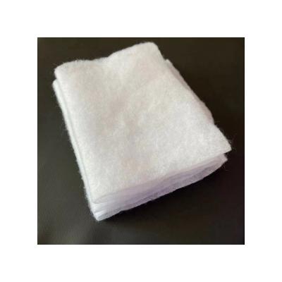 China Anti-deformation Needle-punched needle-punched cotton nonwoven 100% siliconized cotton polyester staple fiber material for sale