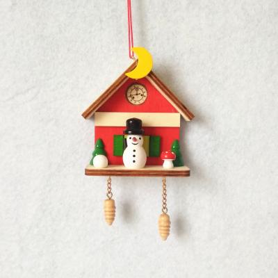 China Europe Wooden Christmas Tree Hanging Decoration Pendant Crafts For Home Ornament for sale