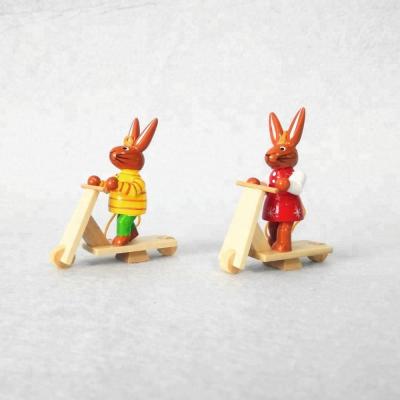 China Europe Easter Wooden Cheap Hanging Rabbit For Tree Ornaments for sale