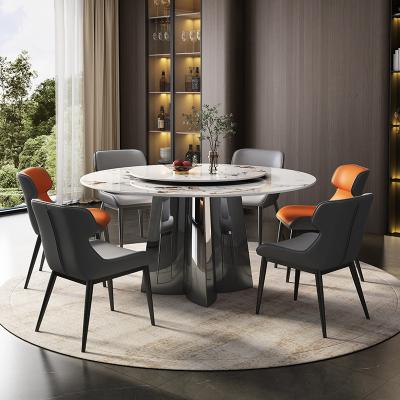 China Convertible Modern restaurant furniture table dining tables set marble top dining table set 6 seater with chairs for sale