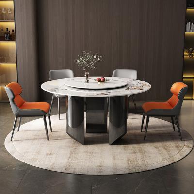 China Convertible Latest dining table set for home  kitchen dinner table set modern sintered stone dinning room furniture for sale