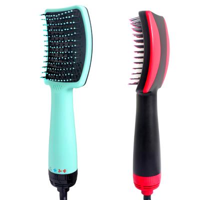 China One Step Commercial Dryer Hair Straightener Comb 2 In 1 Professional Hot Air Blow Dryer Comb Curling Iron Hair Straightener Brush for sale