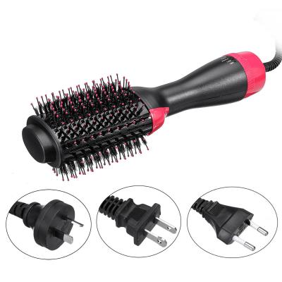 China Ionic 2 IN 1 One Step Hair Dryer Sweep Hair Straightener Hot Comb Airbrush Brush Curling Hair Styling Tools Cepillo secador de pelo for sale