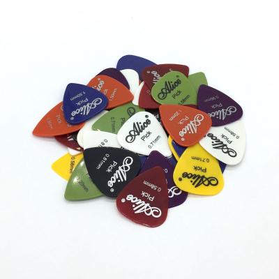 China 20pcs Alice Acoustic Electric Guitar Picks Bass Plectrums Various Colors 6 Light Thickness Optional Plumillas de guitarra for sale