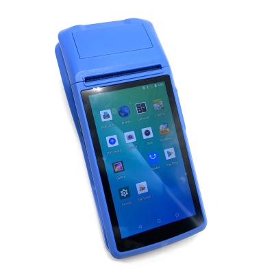 China POS terminal Android with smart printer nfc 2g/3g/4g pos terminal machine 1+8GB for sale