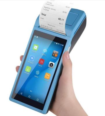 China Stores Barway POS System Handheld Terminal With Touch Screen Android 8.0 With 3G 58mm Printer for sale