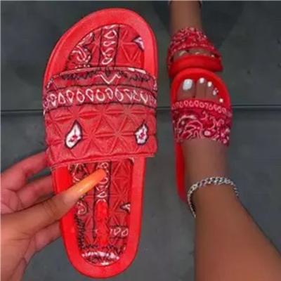 China 2021 New Fashion Trend Tengye Women's Shoes Heel Flat Casual Sandals Plus Size Flat Bottom Women's Slippers for sale