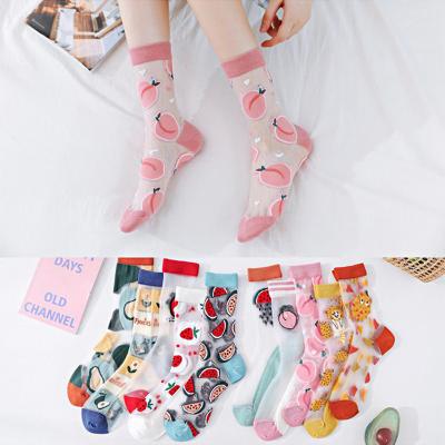 China Wholesale Custom Logo Hip Hop Garter Cartoon OEM Vintage Women's Garter Socks Women High-End Designer QUICK DRY Print Happy Socks for sale