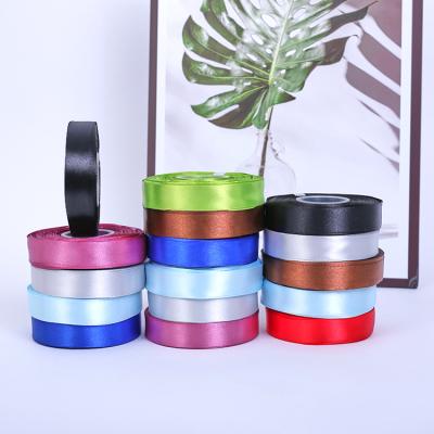 China Factory wholesale high tenacity satin ribbon customized customization printing LOGO ribbon cheap ribbon for sale