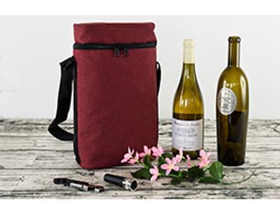 China Oxford insulated cooler box wine bottle box for two wines for sale