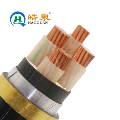 China Flame Retardant Underground Cu Xlpe STA PVC 4 Core Armored Power Cable Size 120mm 150mm 240mm for sale