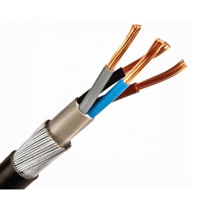 China Flame Retardant Cu 3 Phase 0.6 1kv SWA Xlpe SWA PVC Underground Power Cables 50mm 4 Core 4 25mm 35mm for sale