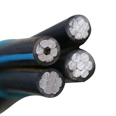 China GOST R 52373-2005 Aerial Standard SIP 2 Cable 3x50+54.6mm2 Wire Core XLPE Aluminum Self Supporting Insulation Insulated AAAC Neutral for sale