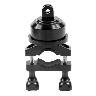 China CNC Aluminum Swivel 360 Rotating 22-32MM Arm Camera Accessories Selfshot Trouser Clip Camera Handlebar Mount For Action Camera for sale