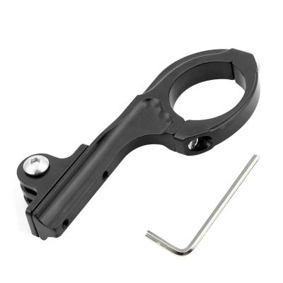 China Aluminum Alloy 31.8mm CNC Bike Motorcycle Motor Mount MTB Bracket Handle Bar Clamp For GoproHero 7 6 5 4 for sale