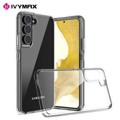 China IVYMAX Crystal Clear Shockproof Thin Clear TPU PC Cover For Samsung S22 Plus Case for sale