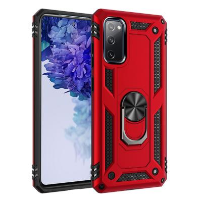 China Scratch Resistance Ring Cover with 360 Rotating Magnetic Finger Holder Kickstand Case for Samsung S20 FE for sale