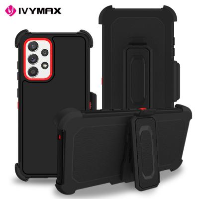 China Anti-drop Holster Case For Samsung Galaxy A52 4G/5G With Swivel Belt Clip Full Body Protection Kickstand Shockproof Cover for sale