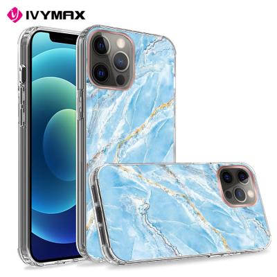 China Fanshion New For iPhone 12 12 pro 12 pro Max Marble Case Ultra Slim IMD Hybrid Thin Marble Shockproof TPU Scratch Phone Cover for sale