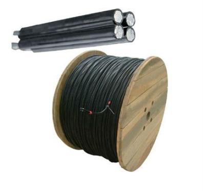 China Aerial Aluminum Conductor 11kv 10kv 33kv ABC Bundle Aerial Cable with XLPE or PVC Insulation for sale