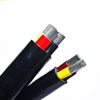 China Power Plant PVC Insulated Copper Conductor Armored 3+1 Core Power Cable for sale