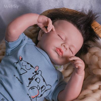 China DIY TOY Witdiy Hand Painted /Loulou 18.9 Inch/48cm/realistic reborn dolls/realistic handsome boy for sale