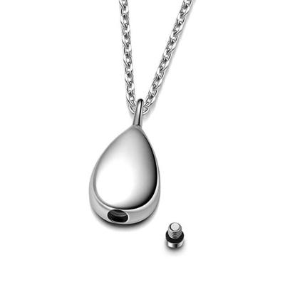 China Vintage Teardrop Necklace Stainless Steel Keep Cremation Memorial Jewelry For A Beloved Urn Necklaces For Ashes for sale