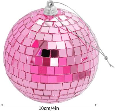 China Party Pink Disco Mirror Balls Hanging Ball for sale