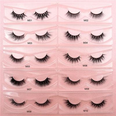 中国 Cilios 3d fur mink eyelash with glitter pink mink lashes customized 3d logo mink lashes 販売のため