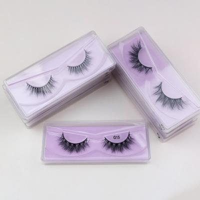 China Mink Fur Lashes Natural Short Mink Eyelashes 5-13mm Cilios Fur Mink Eyelashes for sale