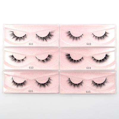 China 100% Cruelty Free Cilios Mink Lashes Natural Short Handmade 3D Fur Mink Eyelashes Lashes for sale