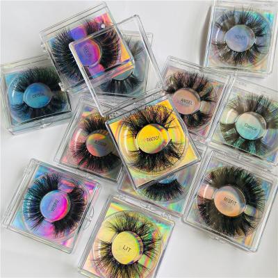 China Furry 25mm Long Mink Eyelash Fluffy 3D Mink Lashes Wholesale Wispy 3D Mink Eyelashes from Cilios for sale