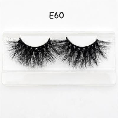 中国 Cilios Fur E60-E69 Mink Eyelash Vendor Private Label 20-25mm Mink Lashes 25mm Eyelash Vendor Customized Boxes 販売のため