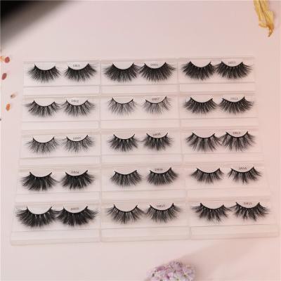 中国 Handmade Strip Mink Eyelashes 18-25mm Mink Lashes Thick Cilios Fur Full Lashes Cruelty Free Reusable False Eyelashes 販売のため