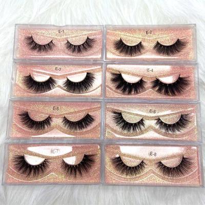 Cina Siberian Cilios fur factory wholesale price 3d mink eyelash real mink lashes with customize own brand box in vendita