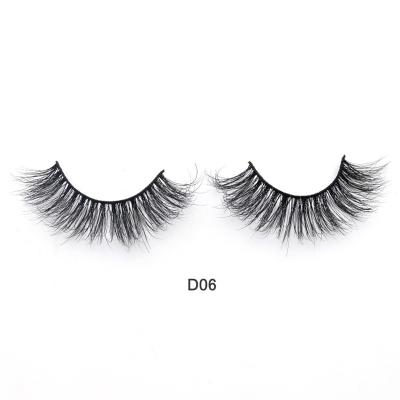 China Hot Cilios D06 fur lash styles sample eyelashes real mink wholesale lashes 15mm 20mm 22mm 3d mink eyelashes for sale